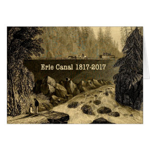 Cartão Histórica do Canal do Erie Bicentenário