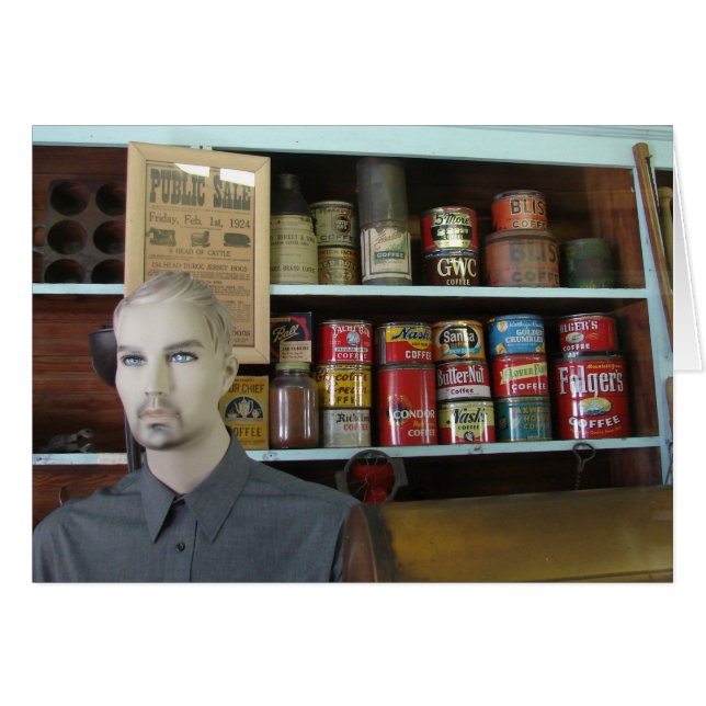 Cartão Histórica - Loja Geral sempre saudando (Frente Horizontal)