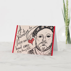 Cartão Historical Loves of Henry VIII Valentine Greeting