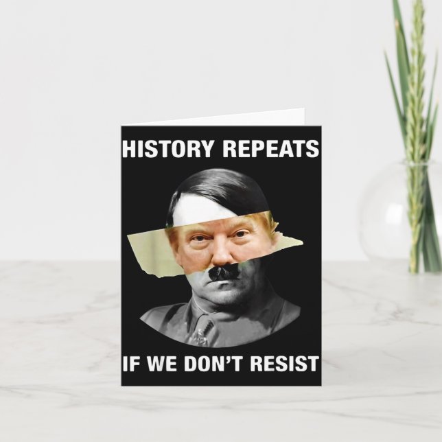 Cartão History Repeats If We Don't Resist  (Frente)