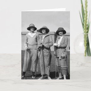 Cartão Hitting the Links in Style: 1923