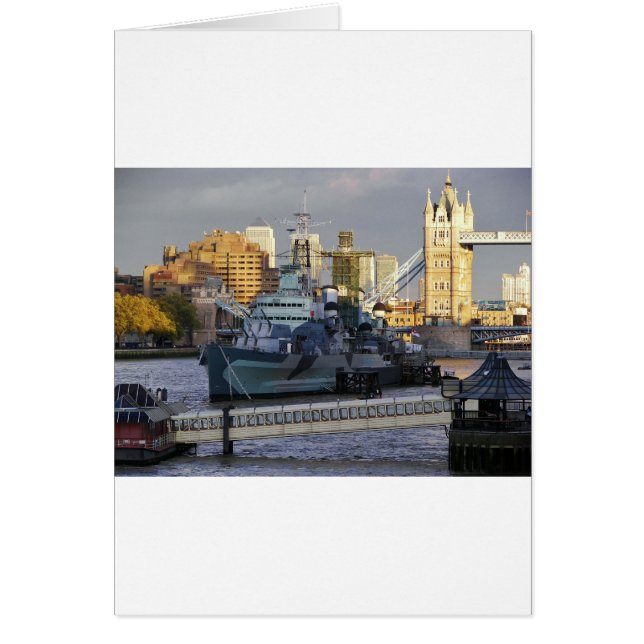 Cartão HMS Belfast. (Frente)