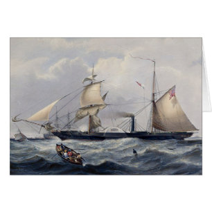 Cartão HMS Cyclops Frigate 1839