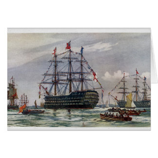 Cartão HMS Queen Battleship 1839