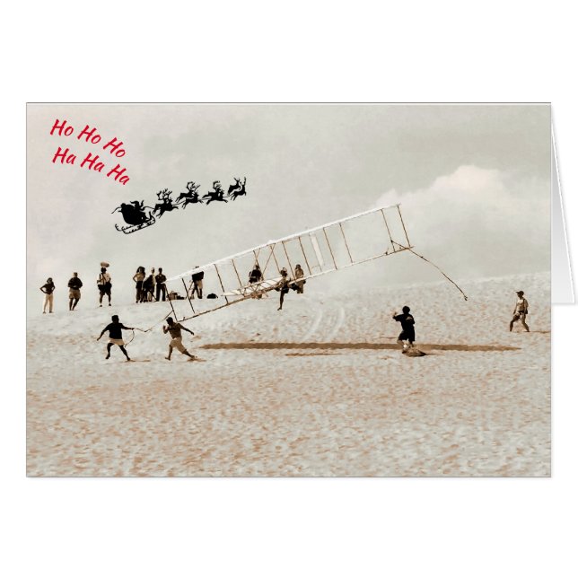 Cartão Ho Ho Ho, Ha Ha Ha Ha (Frente Horizontal)