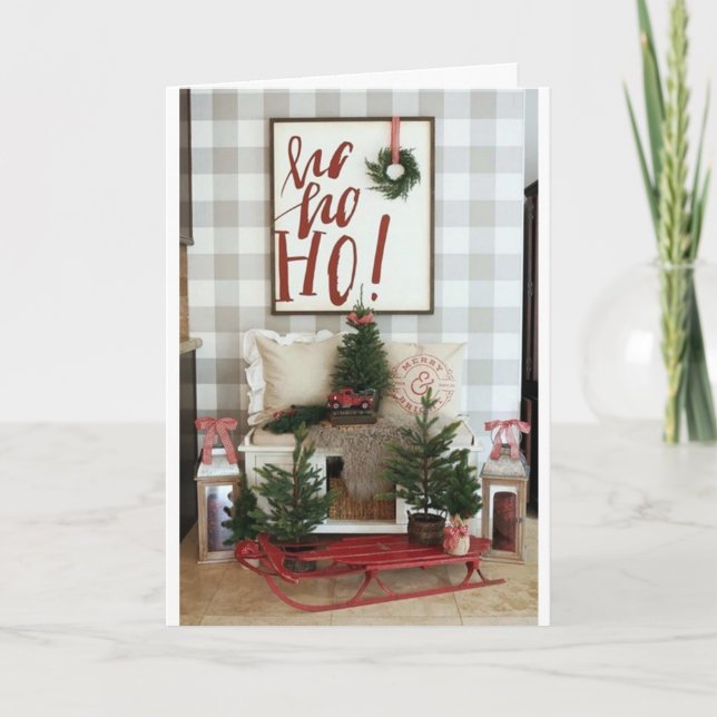 CARTÃO **HO HO HO MERRISTMAS ** (Frente)