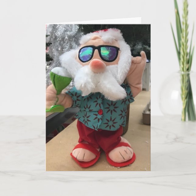 CARTÃO **HO HO HO** O TRABALHO É FEITO A TEMPO DE CELEBRA (Frente)