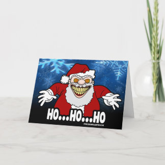 Cartão HO HO HO! Tenha um Natalzinho Assustador
