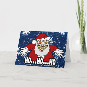 Cartão HO HO HO! Tenha um Natalzinho Assustador