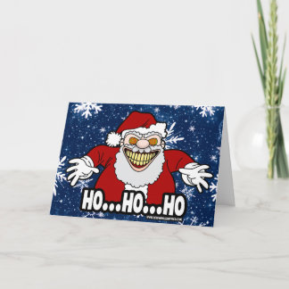 Cartão HO HO HO! Tenha um Natalzinho Assustador