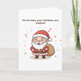 Cartão Ho Ho Hope Your Holidays Are Magical Puchi Card