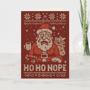 Cartão Ho Ho NÃO Natal