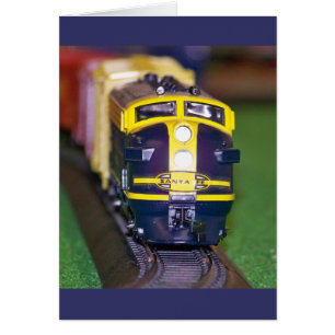Cartão HO trem do modelo