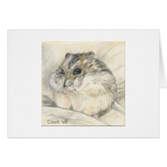 Cartão Hoarding Hamster (Frente horizontal)