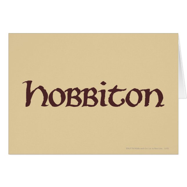 Cartão HOBBITON™ Sólido (Frente Horizontal)