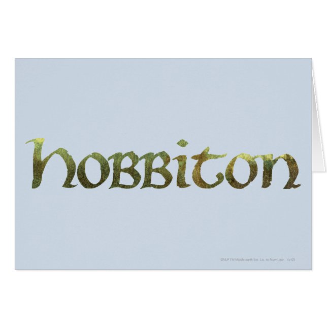 Cartão HOBBITON™ Texturizado (Frente Horizontal)