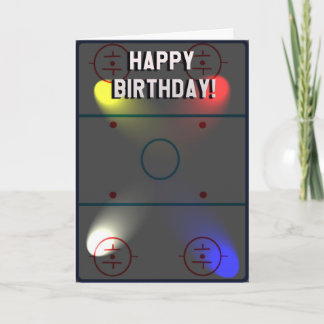 Cartão Hockey Themed Birthday Card