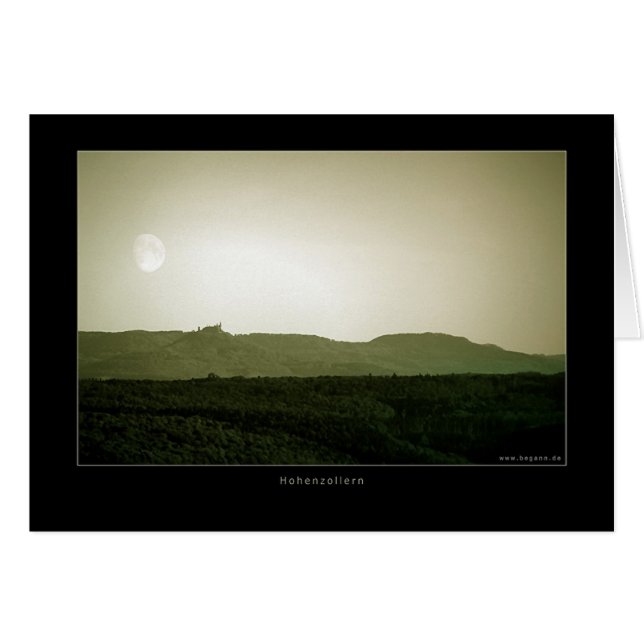 Cartão Hohenzollern (Frente Horizontal)