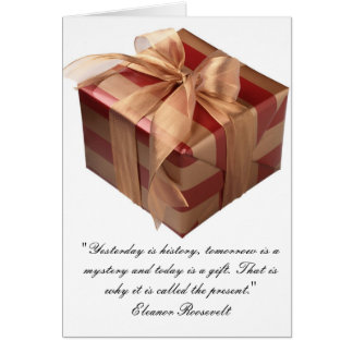 Cartão Hoje é um presente