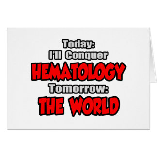 Cartão Hoje Hematologia... Amanhã, O Mundo