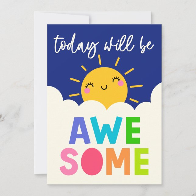 Cartão Hoje Vai Ser Incrível (Frente)