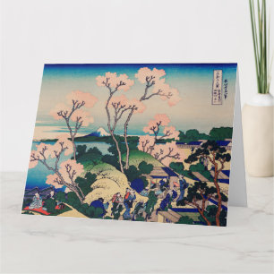 Cartão Hokusai - Colina Goten-Yama