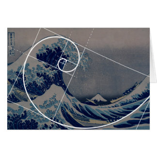 Cartão Hokusai Conhece Fibonacci, Rácio De Ouros