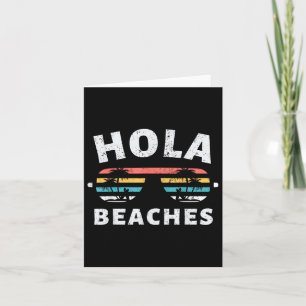 Cartão Hola Beaches Oferece Férias Familiares Engraçadas 