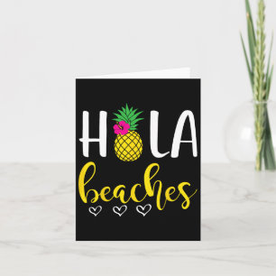 Cartão Hola Pineapple Bachelorette Beaches Férias de Verã