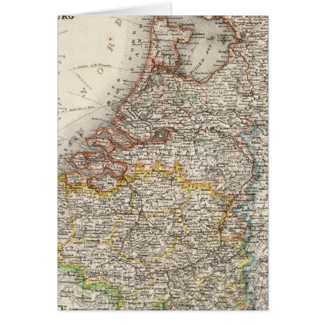 Cartão Holanda, Bélgica, Luxemburgo (Frente)