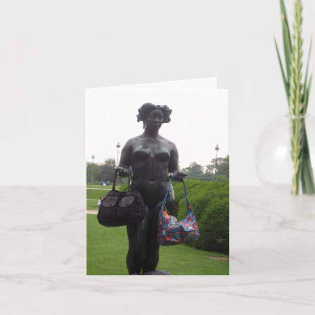 Cartão Hold my bags please? ~ Greeting / Note Card (Frente)