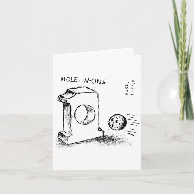 Cartão Hole-in-One -- Note Card (Frente)