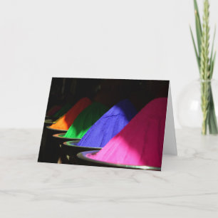 Cartão Holi Hai Colorful Powders