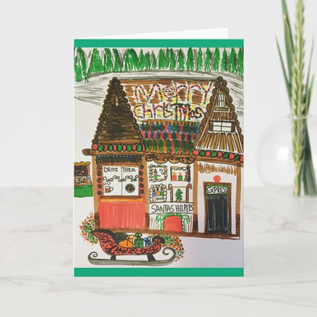 Cartão Holiday and Christmas Cheer (Frente)