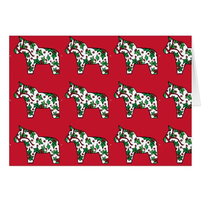 Cartão Holiday Horse (Frente Horizontal)