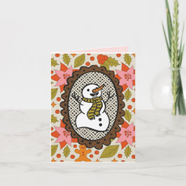 Cartão Holiday Snowman Card