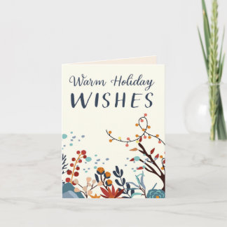 Cartão Holiday Warm Wishes Card