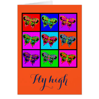 Cartão holiES - Mosaico de Borboletas Psicodélicas