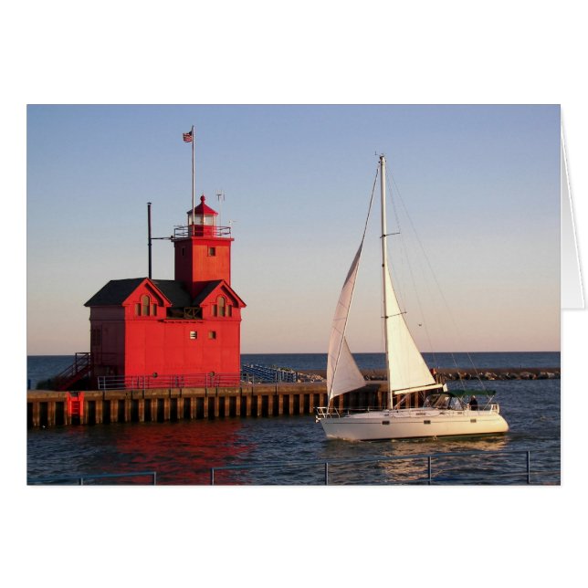 Cartão Holland Harbor (Frente horizontal)