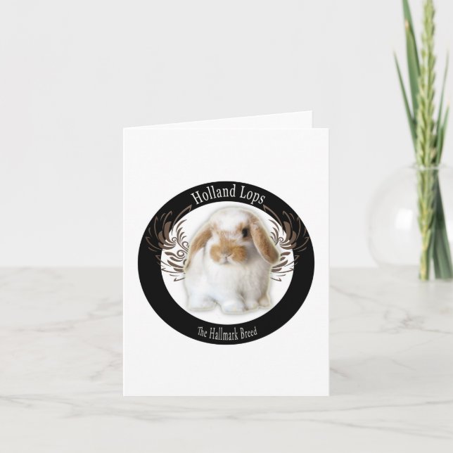 Cartão Holland lop Notecard (Frente)