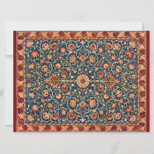 Cartão Holland Park Design (por William Morris) (Frente)