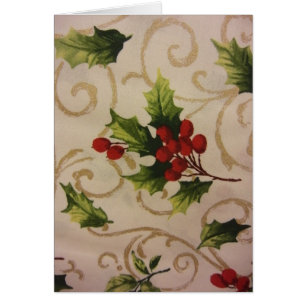 Cartão Holly Berries