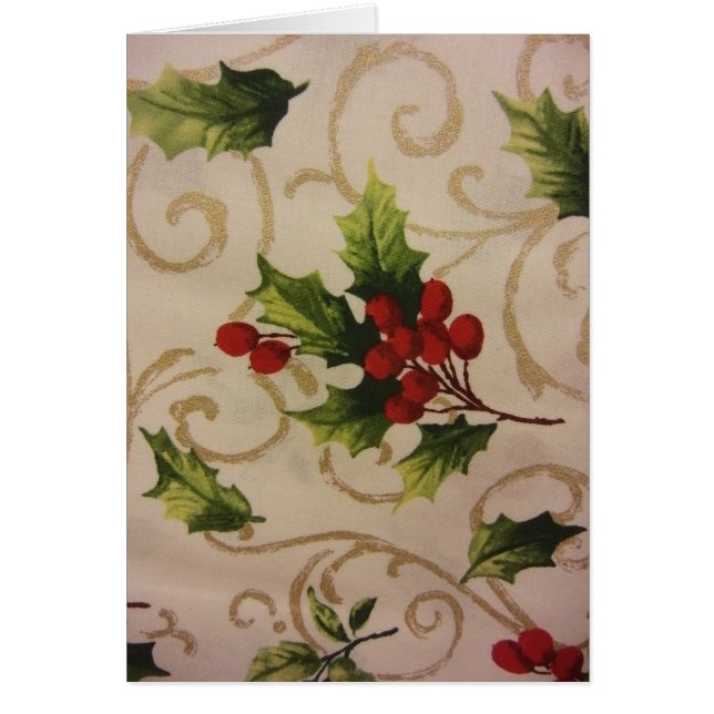 Cartão Holly Berries (Frente)