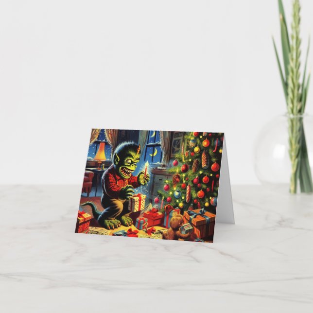 Cartão Holly Jolly Creepmas (Frente)