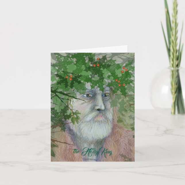 Cartão Holly King (Frente)