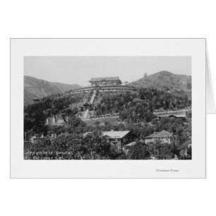 Cartão Hollywood, CA Jardins Japoneses Ver Fotografia