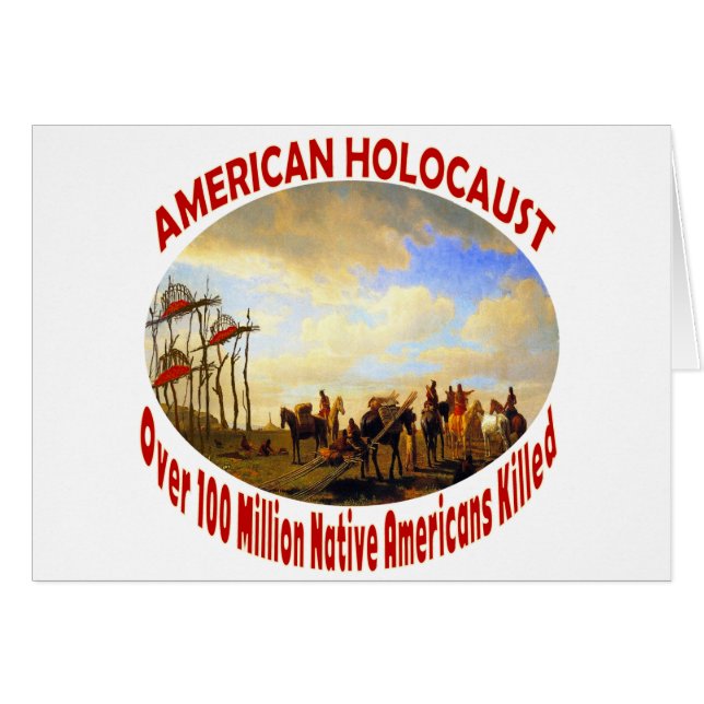 Cartão Holocausto americano (Frente Horizontal)