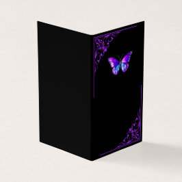 Cartão Holográfico Elegante - Preto