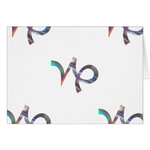 Cartão holograma Capricórnio