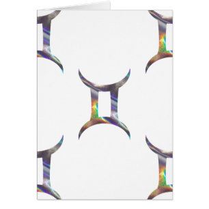 Cartão holograma Gemini